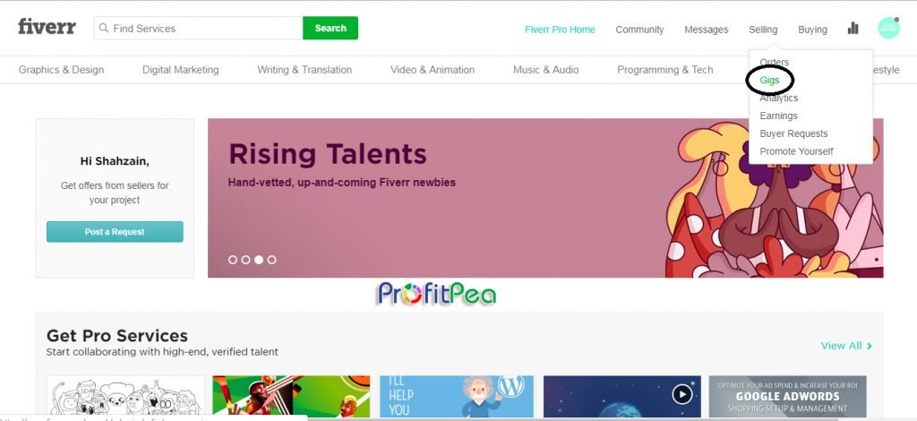 How to create a Gig on Fiverr